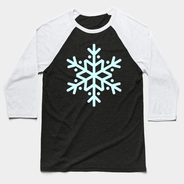 Holiday Snowflake Baseball T-Shirt by Skylane